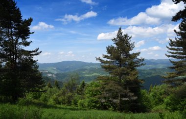 Dağlar Pieniny Slovakya ve Polonya