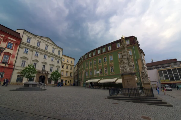 Μεγάλη πόλη Brno με κάστρο Špilberk — Φωτογραφία Αρχείου