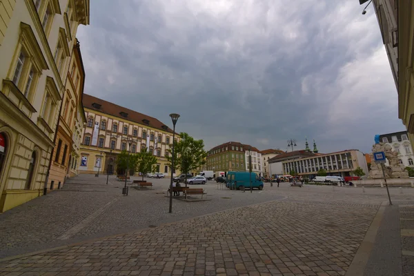 Großstadt brno mit der Burg Spilberk — Stockfoto