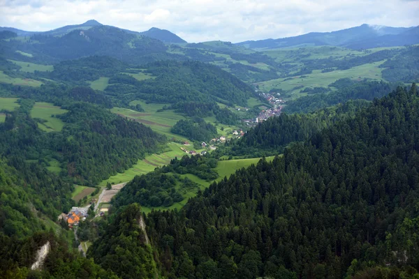 Pohoří Pieniny na Slovensku a v Polsku — Stock fotografie