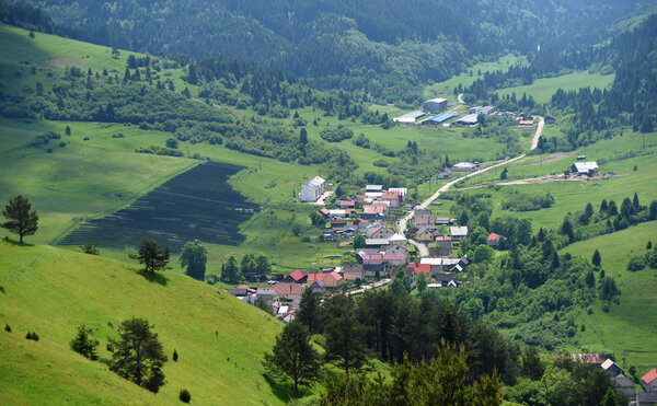 Mountains Pieniny in Slovakia and Poland