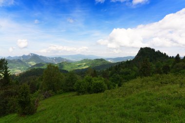 Dağlar Pieniny Slovakya ve Polonya