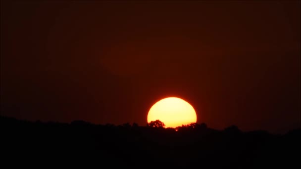 Tramonto in estate nella regione della Boemia settentrionale — Video Stock