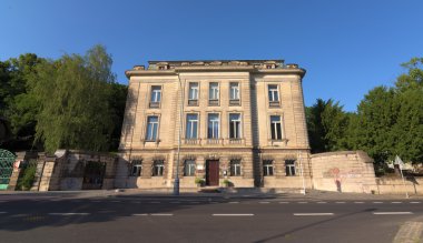 Usti nad Labem City'deki eski büyük binalar