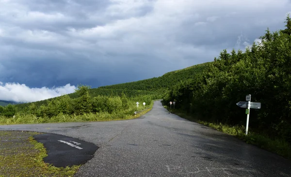 Depois da tempestade em montanhas Jeseniky — Fotografia de Stock