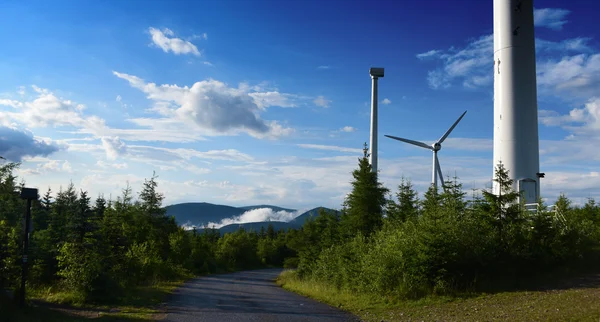 Wind power station in Jeseniky mountains
