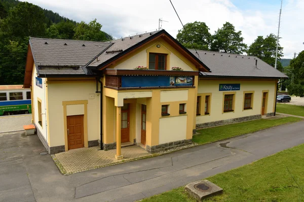 Station Kouty nad Desnou i Jeseniky berg — Stockfoto