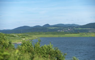Milada lake near Usti nad Labem city clipart