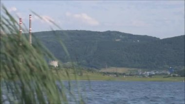 Usti nad Labem kenti yakınlarındaki göl Milada üzerinde Rüzgar