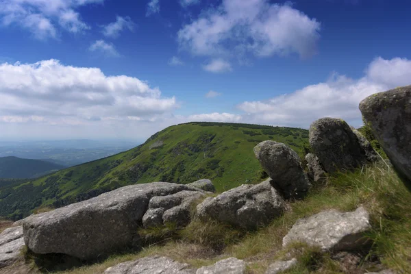 화창한 여름 날 Krkonose 산에서 — 스톡 사진