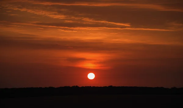 Răsărit și apus de soare în Palava — Fotografie, imagine de stoc