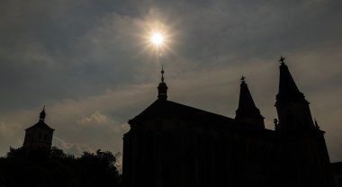Roudnice nad Labem şehirde yaz gün