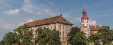 Roudnice nad Labem şehirde yaz gün