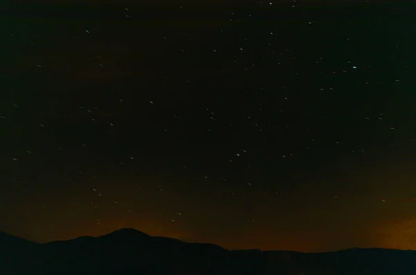 Stars Lights Hejnice Town Jizerske Hory Mountains North Bohemia — Stock Photo, Image