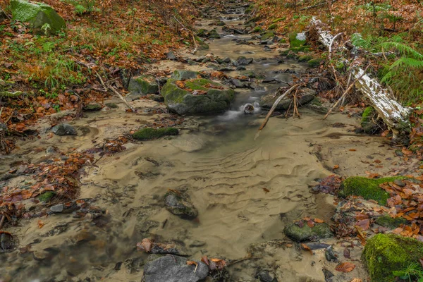 Cascada Arroyo Bystricka Cerca Bystrice Pod Hostynem Ciudad Este Moravia — Foto de Stock