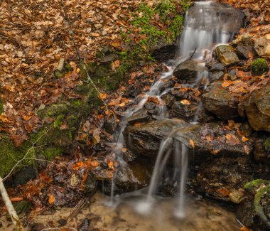 Hluboka nad Vltavou 'nun kuzeyindeki Vltava nehrinin yanında şelalesi olan küçük bir dere.