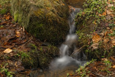 Hluboka nad Vltavou 'nun kuzeyindeki Vltava nehrinin yanında şelalesi olan küçük bir dere.