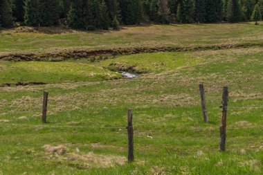Krusne dağlarında taze çayırları ve ormanları olan Prebuz köyü