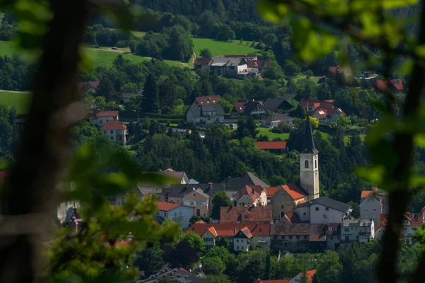 Sankt Radegund Місто Поблизу Граца Австрії Влітку Спекотний День — стокове фото