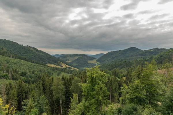 Widok Park Narodowy Muranska Planina Letni Pochmurny Dzień — Zdjęcie stockowe
