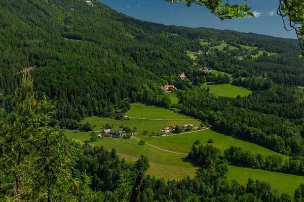 Sankt Radegund Město Blízkosti Města Graz Rakousku Létě Horké Barvy — Stock fotografie