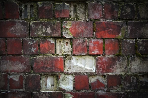 Starodawny stary mur z cegły — Zdjęcie stockowe