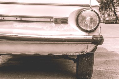 Retro eski araba tampon