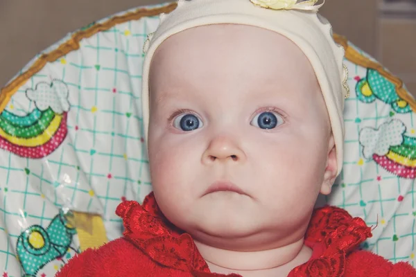 Baby porträtt närbild — Stockfoto