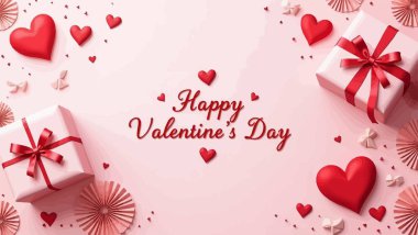 Sevgililer Günü tebrik kartı. vektör arkaplanı.