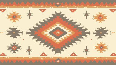 Etnik boho kusursuz desen. kabile süsü.