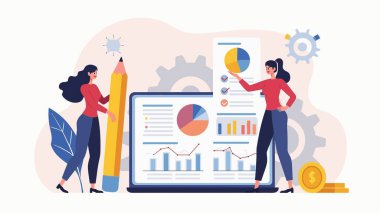 iş konsepti vektör illüstrasyonu.