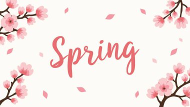 Güzel bahar arkaplanı. vektör