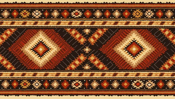 Halı ve banyo Vintage Kabile tasarımı deseni ve sıkıntılı doku ve efekt