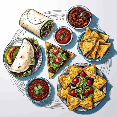 Meksika yemeği ve mutfağı.