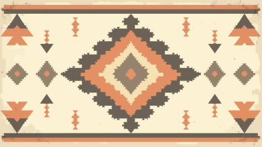 soyut renk geometrik mozaik desen, hesaplama illüstrasyonu