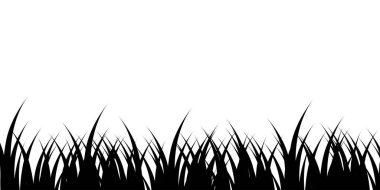 siyah çim siluet arkaplan