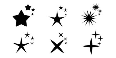 yıldız ışını siluet simgesi