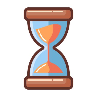 Basit kum saati illüstrasyon vektörü