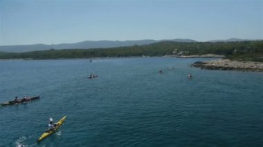 Grup deniz hava görünümünü peşinde sahil anlaştık