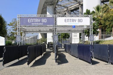 Inglewood, California - 24 Ekim 2025: SoFi Stadyumundaki Bölüm 9 'a Giriş