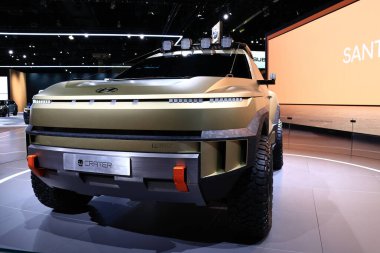 Hyundai CRATER Konsepti 2025 Los Angeles Otomobil Fuarı 'nda. Los Angeles Otomobil Fuarı Kuzey Amerika 'daki en büyük otomobil fuarlarından biridir.