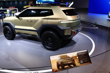 Hyundai CRATER Konsepti 2025 Los Angeles Otomobil Fuarı 'nda. Los Angeles Otomobil Fuarı Kuzey Amerika 'daki en büyük otomobil fuarlarından biridir.