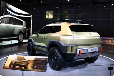 Hyundai CRATER Konsepti 2025 Los Angeles Otomobil Fuarı 'nda. Los Angeles Otomobil Fuarı Kuzey Amerika 'daki en büyük otomobil fuarlarından biridir.