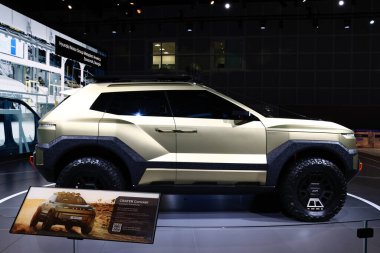 Hyundai CRATER Konsepti 2025 Los Angeles Otomobil Fuarı 'nda. Los Angeles Otomobil Fuarı Kuzey Amerika 'daki en büyük otomobil fuarlarından biridir.