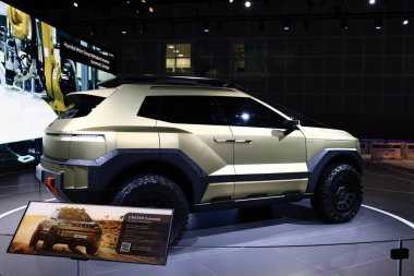 Hyundai CRATER Konsepti 2025 Los Angeles Otomobil Fuarı 'nda. Los Angeles Otomobil Fuarı Kuzey Amerika 'daki en büyük otomobil fuarlarından biridir.