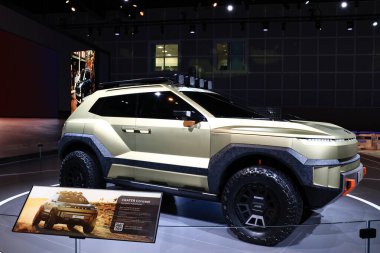 Hyundai CRATER Konsepti 2025 Los Angeles Otomobil Fuarı 'nda. Los Angeles Otomobil Fuarı Kuzey Amerika 'daki en büyük otomobil fuarlarından biridir.