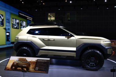 Hyundai CRATER Konsepti 2025 Los Angeles Otomobil Fuarı 'nda. Los Angeles Otomobil Fuarı Kuzey Amerika 'daki en büyük otomobil fuarlarından biridir.