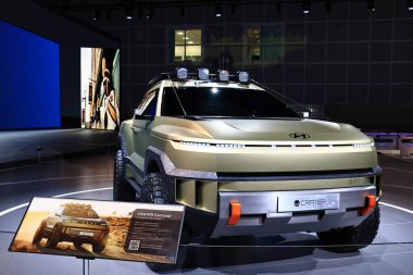 Hyundai CRATER Konsepti 2025 Los Angeles Otomobil Fuarı 'nda. Los Angeles Otomobil Fuarı Kuzey Amerika 'daki en büyük otomobil fuarlarından biridir.