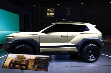 Hyundai CRATER Konsepti 2025 Los Angeles Otomobil Fuarı 'nda. Los Angeles Otomobil Fuarı Kuzey Amerika 'daki en büyük otomobil fuarlarından biridir.