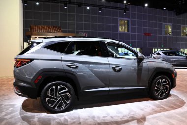 2026 Hyundai Tucson 2025 Los Angeles Otomobil Fuarı. Los Angeles Otomobil Fuarı Kuzey Amerika 'daki en büyük otomobil fuarlarından biridir.